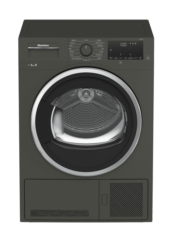 Blomberg LTK38030G 8kg Condenser Tumble Dryer Graphite