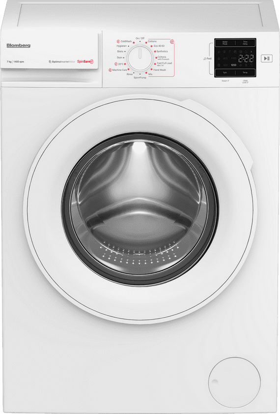 Blomberg LWA27461W 7kg 1400 Spin RecycledTub Washing Machine - White