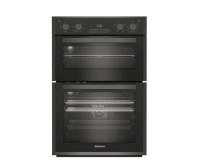 Blomberg RODN9202DX 59.4cm Built In Electric Double Oven - Dark Steel