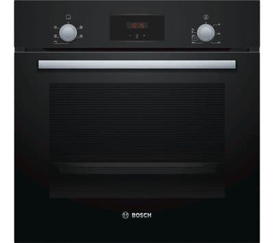 Bosch HHF113BA0B Built In Electric Single Oven With 3D Hot Air - Black