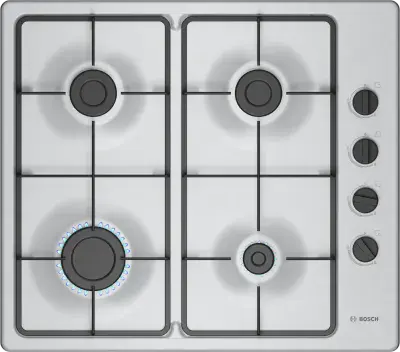 Bosch PBP6B5K60 Series 2 60cm Gas Hob - Stainless Steel
