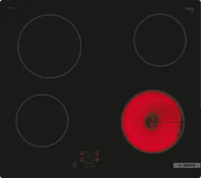 Bosch PKE61RAA8B 60cm Ceramic Hob - Black