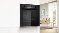 Bosch Series 4 HQA574BB3B Pyrolitic Oven With Added Steam Function - Black
