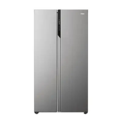 Haier HSR5918DNMP 90.5cm 70/30 Frost Free Fridge Freezer - Pt. Inox