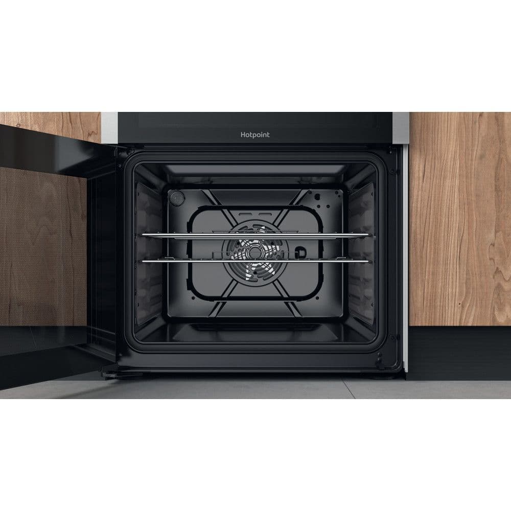 Hotpoint HDM67G9C2CX Dual Fuel 60cm Cooker Inox