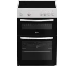 INDESIT IDE6VMW 60 cm Electric Ceramic Cooker - White