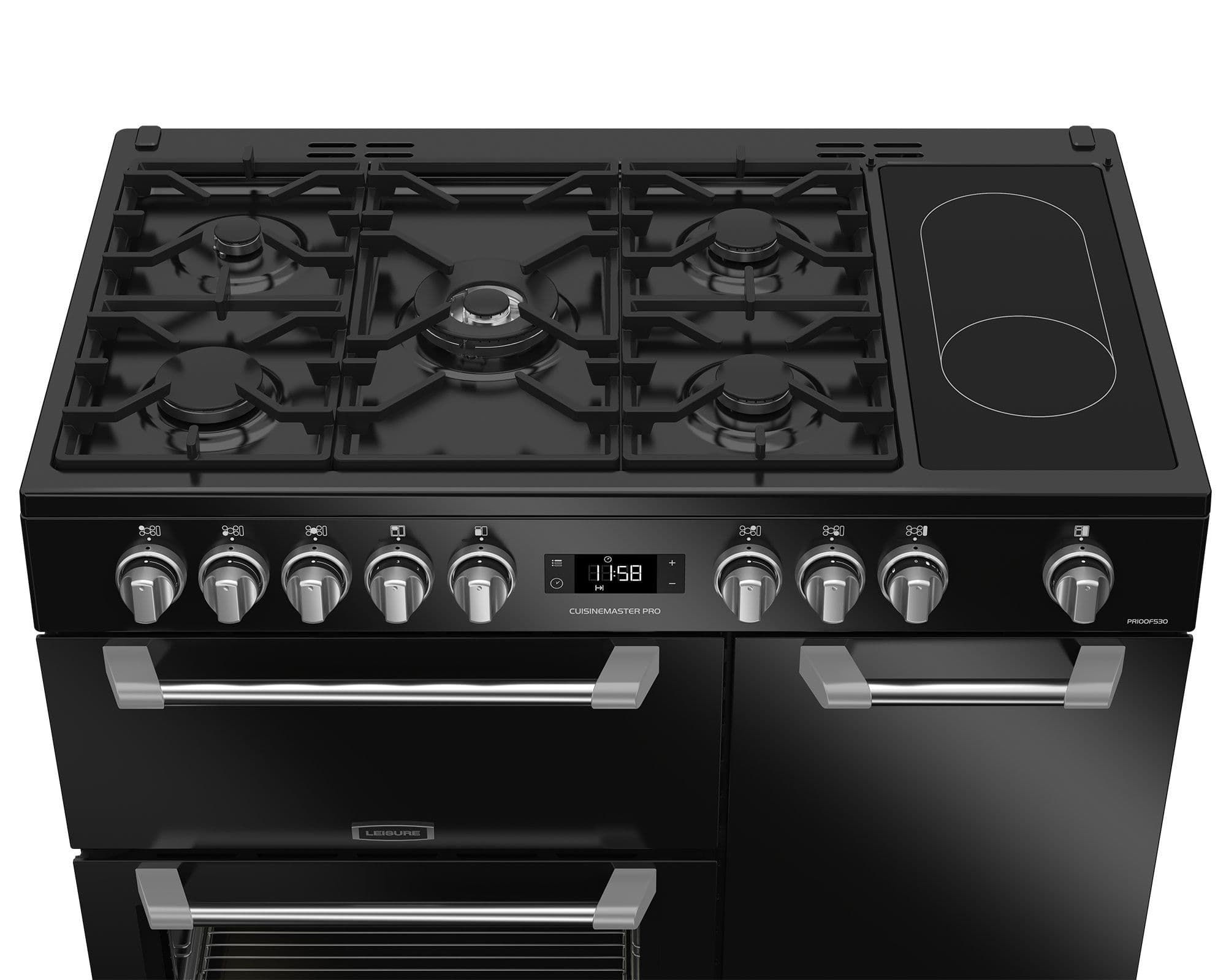 Leisure Cuisinemaster Pro PR100F530K 100cm Dual Fuel Range Cooker Black
