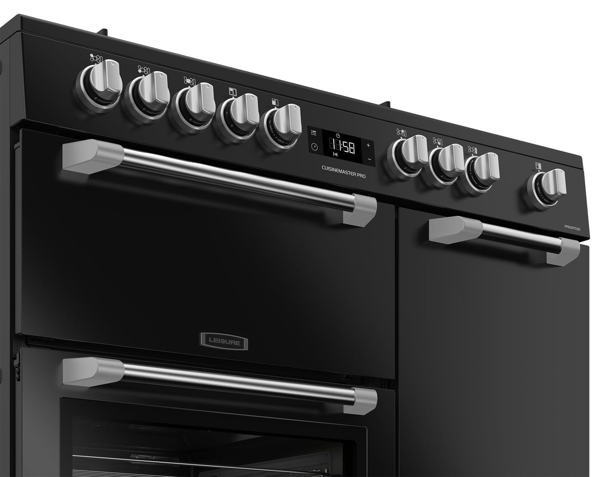 Leisure Cuisinemaster Pro PR100F530K 100cm Dual Fuel Range Cooker Black