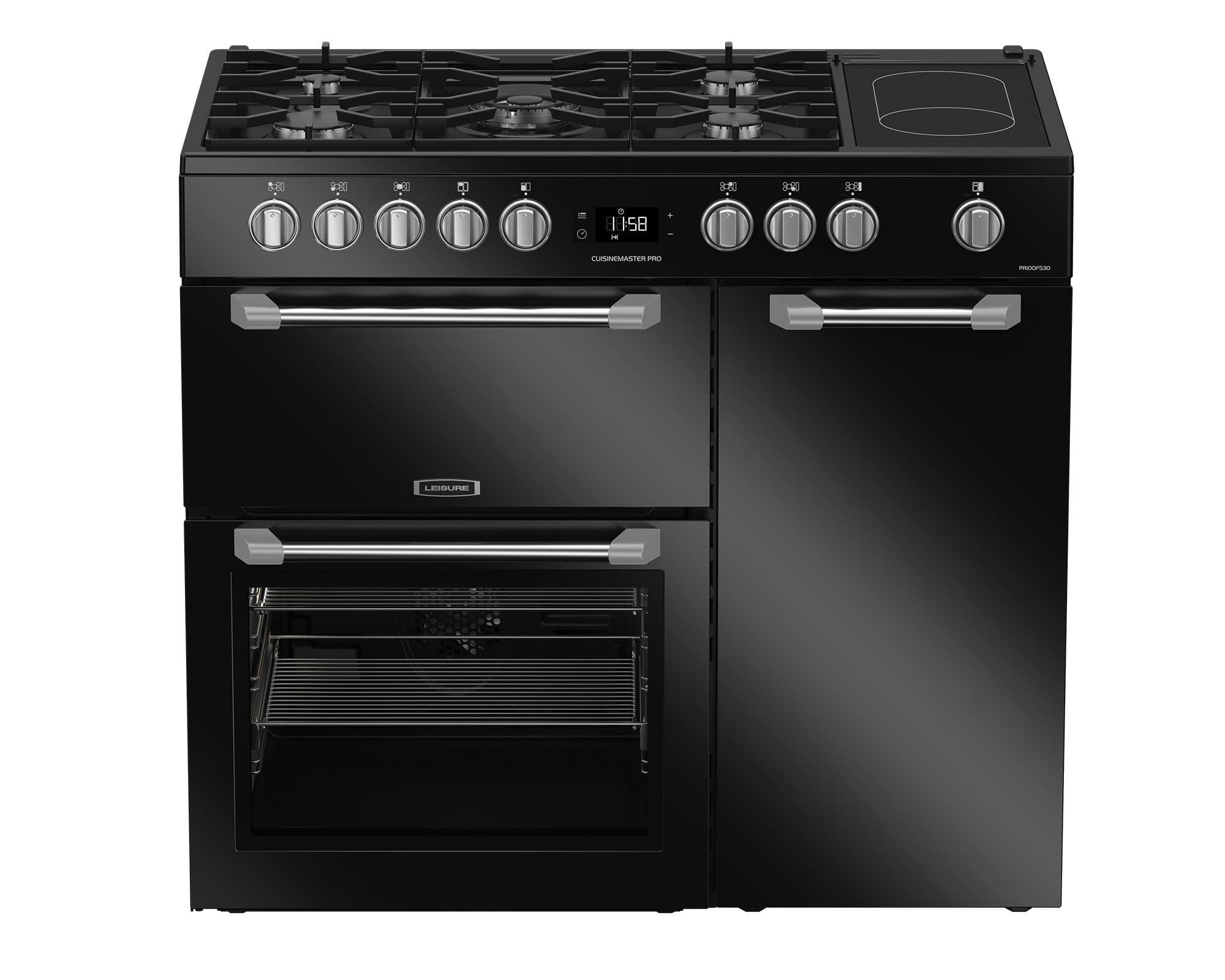 Leisure Cuisinemaster Pro PR100F530K 100cm Dual Fuel Range Cooker Black