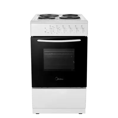 Midea MFO20DME4H109-WH 50cm Single Oven Electric Cooker with Solid Plate Hob - White