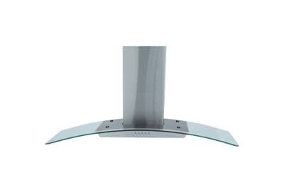 Montpellier MHG900X 90cm Curved Glass Stainless Steel Chimney Hood