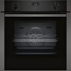 Neff B3ACE4AG3B Slide & Hide 59.4cm Built In Electric Single Oven - Graphite Grey