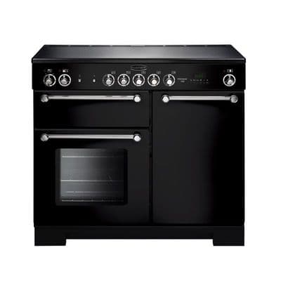 Rangemaster Kitchener KCH100ECBL/C 100cm Ceramic Range Cooker - Black