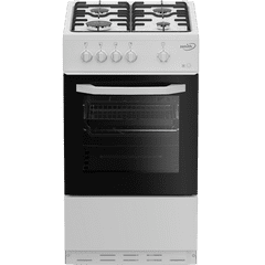 Zenith ZE501W 50cm Gas Single Oven with Gas Hob - White
