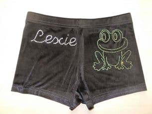 Personalised shorts with a frog