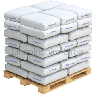 40 x 25kg Bags of British Quicklime microlime on pallet - Ideal for Hot Mix