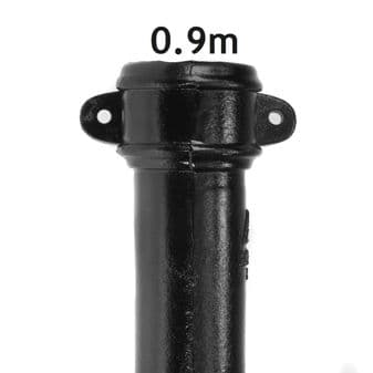 Buy Cast Iron Gutter Downpipe with Ears 0.9m