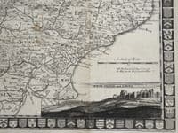 Antique Map, A Map of The County of KENT Samuel Parker John Harris original 1719