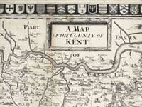Antique Map, A Map of The County of KENT Samuel Parker John Harris original 1719