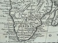 Antique Map AFRICA  E.C.Drake vintage original 1768