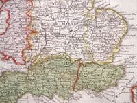 Antique Map BRITISH ISLES UK Britain J.B.Elwe large rare original engraving 1792