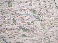 Antique Map COUNTY DURHAM, Robert Morden, Original Vintage Old 1695