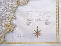 Antique Map DEVON Large Original John Cary, Camden, Stockdale, 1806