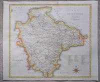 Antique Map DEVON Large Original John Cary, Camden, Stockdale, 1806