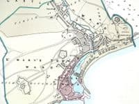 Antique Map DOVER KENT  Town Street Plan Dawson Original Hand Coloured 1832