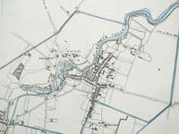 Antique Map FAVERSHAM KENT Original Vintage Dawson Town & Street Plan 1832