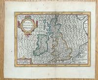 Antique Map GREAT BRITAIN, British Isles, United Kingdom Original BERTIUS c1620