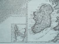Antique Map GREAT BRITAIN & IRELAND Original large John Cary, Camden 1806