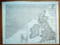 Antique Map GREAT BRITAIN & IRELAND Original large John Cary, Camden 1806