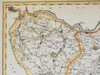 Antique Map KENT, Edward Hasted Original County Map 1790