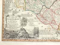 Antique Map KENT, Emanuel Bowen, Royal English Atlas, Original large format 1777