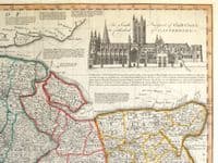 Antique Map KENT, Emanuel Bowen, Royal English Atlas, Original large format 1777