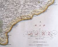 Antique Map KENT Large Original John Cary, Camden, Stockdale 1806