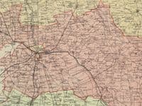 Antique Map LINCOLNSHIRE, Edward Weller  c1870