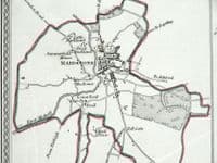 Antique Map MAIDSTONE, SANDWICH, DEAL, Kent Town Plans, Lewis 1835