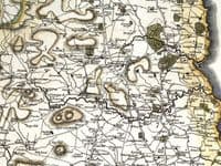 Antique Map NORTHUMBERLAND Large Original  John Cary, Camden, Stockdale 1806