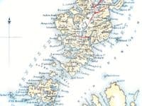 Antique Map OUTER HEBRIDES SCOTLAND Fullarton Original Hand Col.Lithograph 1868