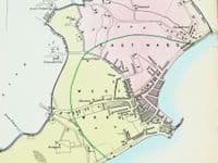 Antique Map PENZANCE CORNWALL Original Dawson Vintage Town Street Plan 1832
