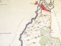 Antique Map ROCHESTER LARKFIELD HUNDRED, KENT, Aylesford, Addington, Hasted 1782