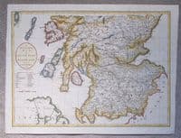 Antique Map SCOTLAND South Part, Large Original J.Cary, Camden, Stockdale 1806