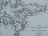 Antique Map SHETLAND ISLANDS, ZETLAND, Scotland Original John Cary, Camden 1806