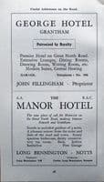 Antique Map STOKE ROCHFORD,  COLSTERWORTH, STRETTON Pictorial Road Map c1920