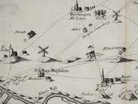 Antique Map, The ISLE of THANET in KENT Samuel Parker John Harris original 1719
