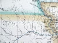 Antique Map UNITED STATES, NORTH AMERICA, NORTH CENTRAL USA Fullarton  c1860