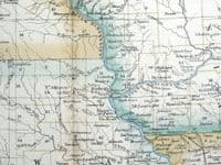 Antique Map UNITED STATES, NORTH AMERICA, NORTH CENTRAL USA Fullarton  c1860