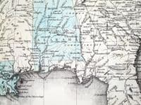 Antique Map UNITED STATES OF AMERICA, Gall & Inglis original c1850